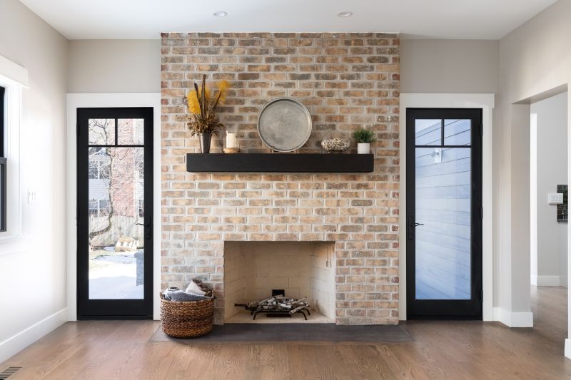 Brick Fireplace