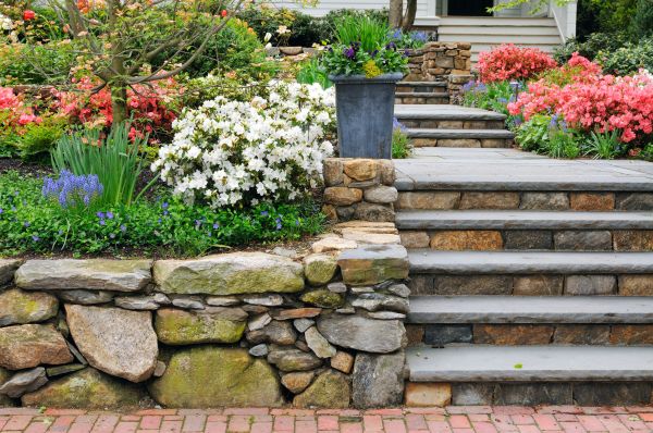Stone Stairs Repair in Castle Rock