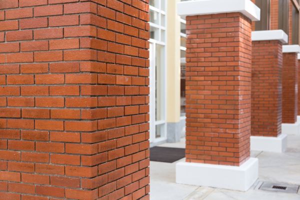 Brick Column Installation in Castle Rock