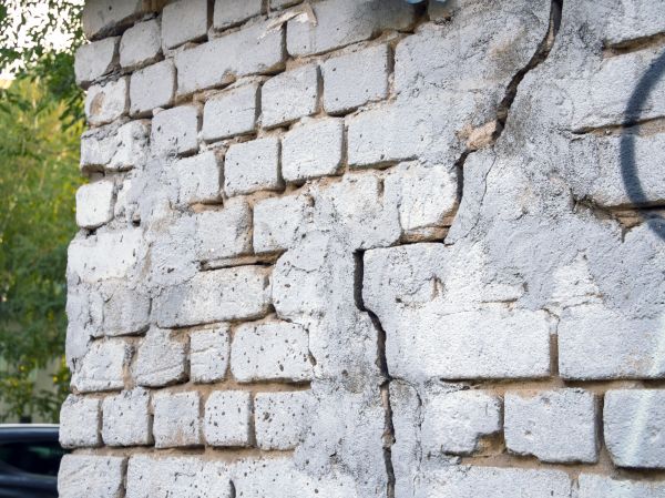 Cracked Brick Wall Repair in Castle Rock